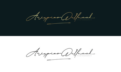  Handwriting logo signature logo Photography logo Desigen template 