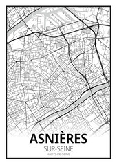 Fototapeta na wymiar Asnières-sur-Seine, Hauts-de-Seine