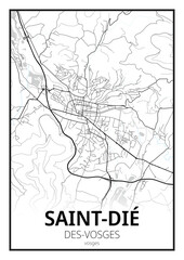 Obraz premium Saint-Dié-des-Vosges, Vosges