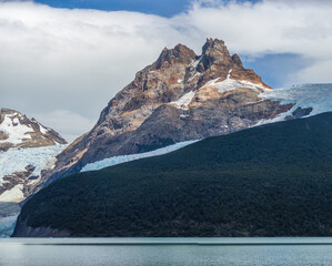 Majestic Glacial Landscape With Snow-Capped Mountain Peaks