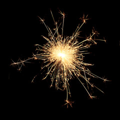 Skyrocket fireworks on black background - 768156336