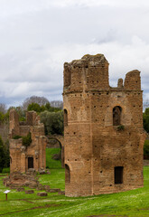 Ruins of the Circus of Maxentius in Rome, Italy