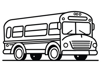 School buses coloring page