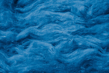 blue mineral wool with a visible texture - obrazy, fototapety, plakaty