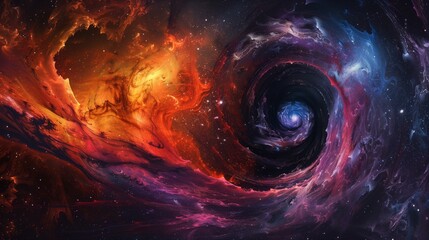 Black Hole in Space - obrazy, fototapety, plakaty