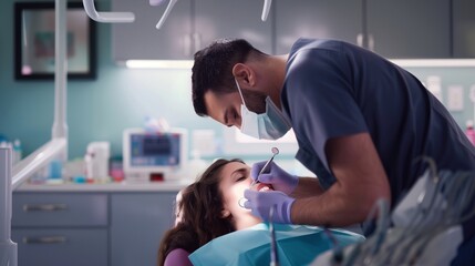 Man Receiving Dental Check-Up