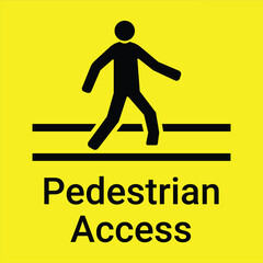 Pedestrian access symbol vector