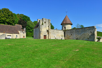 Fototapeta na wymiar Chaussy, France - may 15 2023 : Villarceaux estate