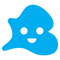 Smile shape icon. Vector illustration.	