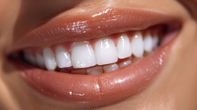 Woman Smiling With White Teeth