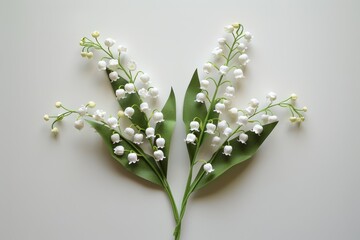 lily of the valley flowers arranged in a bunch 