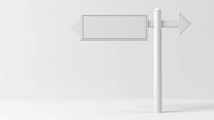Obraz premium White blank boards signs.