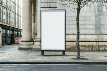 Modern city light bilboard or street led display for ad presentation.
