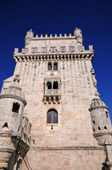 Fototapeta na wymiar Lisbon, Portugal - july 3 2010 : picturesque Belem Tower