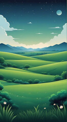 Obraz premium landscape with mountains and sky