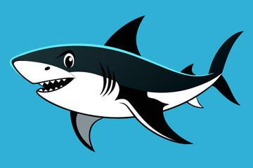 Obraz premium Vector Design of a Shark 