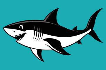 Obraz premium Vector Design of a Shark 