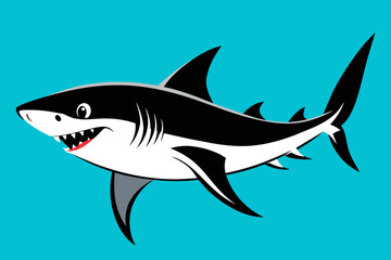 Vector Design of a Shark 
