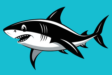Obraz premium Vector Design of a Shark 