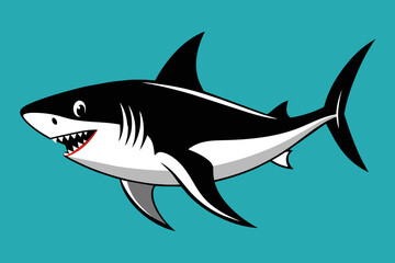 Vector Design of a Shark 
