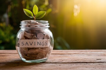 Savings jar earmarked for travel, financing future adventures