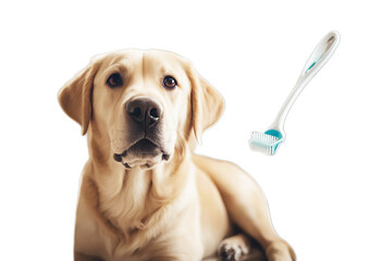 care toothbrush labrador pet cute retriever indoors animal background bed breed brush brushing canino check chocolate clean cleaning clinic closeup copy dental dentist doc doctor dog doggy domestic