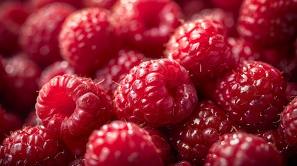 Close-Up of Fresh Raspberries