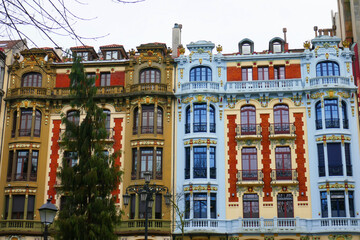 Altstadtfassaden in Oviedo