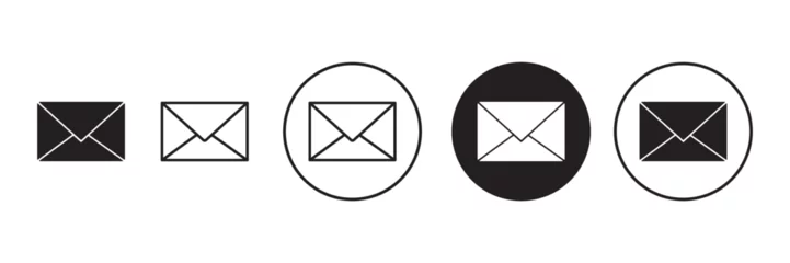 Fotobehang Mail icon set. email icon vector. E-mail icon. post mail vector symbol Envelope illustration © Charles stockio