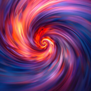 Abstract digital vortex, swirling colors in a hypnotic pattern , blender