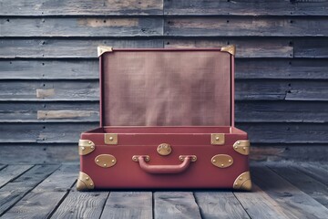 Suitcase symbolizes wanderlust, ready for travelers next adventure