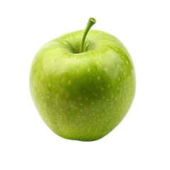 A fresh green apple. isolated on transparent background.