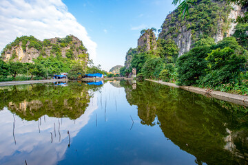 Ninh Binh Province - Vietnam. December 06, 2015. South of Hanoi, Ninh Binh province is blessed with natural beauty, cultural sights and the Cuc Phuong National Park, Vietnam.