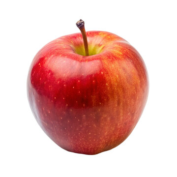 Ripe red apple. isolated on transparent background.