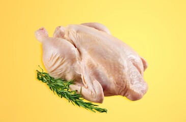 Raw chicken fresh food on desk