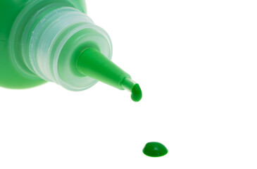 green paint isolated