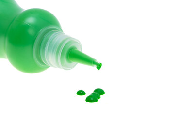 green paint isolated
