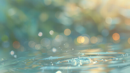 Close-up of water surface with bokeh effect