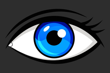 Vector design of the bluey eye