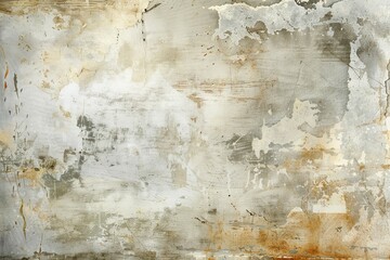 Weathered Wall With Paint