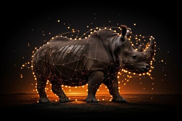 Rhino Royalty: Magnificent Images of the Mighty Giants - obrazy, fototapety, plakaty