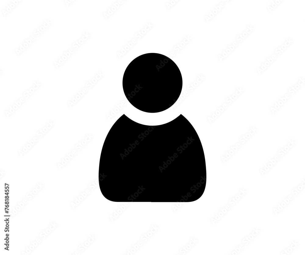 Aufkleber Person icon. User profile login or access authentication icon vector design and illustration.

