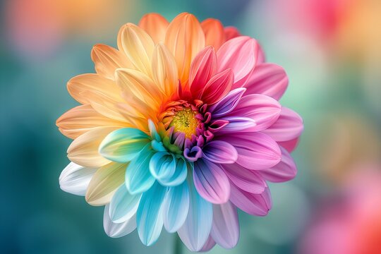 A colorful flower with a blurry background is shown in this image it looks like a flower with a