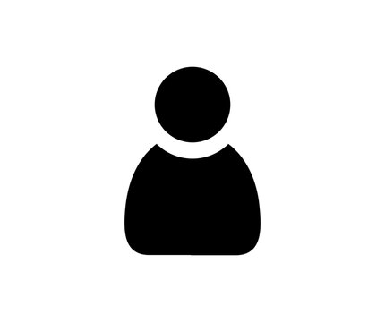 Person icon. User profile login or access authentication icon vector design and illustration.

