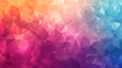 vibrant polygonal background with a smooth gradient. The colors are vivid and saturated, and the...