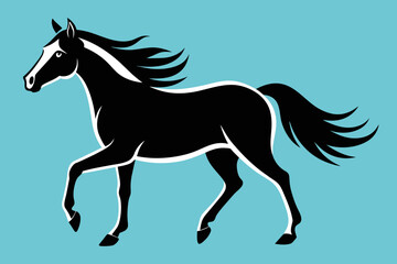Obraz na płótnie Canvas Vector Design of a horse 
