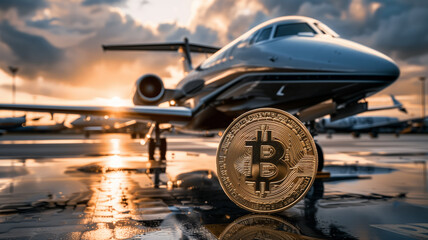 Bitcoin jet, Aereo privato, Crypto