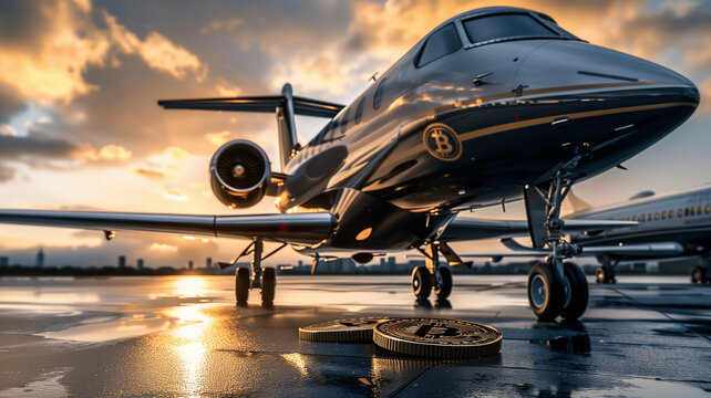 Bitcoin jet, Aereo privato, Crypto