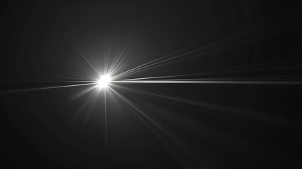 The image is a black background with a bright white light in the center.