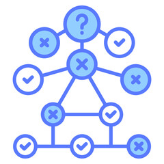 Decision Tree Icon For Design Elements